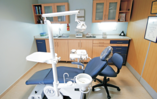 dental chair in dental office