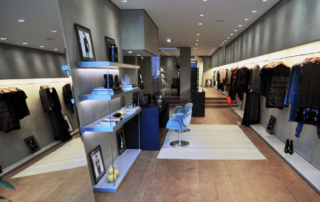 merchandise on retail shelving